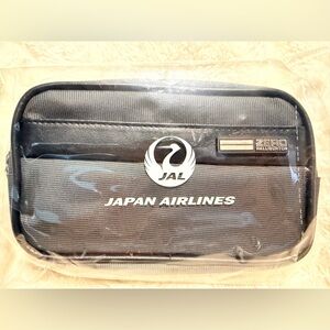 Japan Airlines JAL Business Class Amenity Kit Pouch Zero Halliburton Gray Sealed